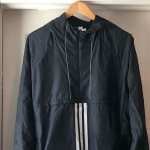Mens Adidas XL Black Hooded Jacket